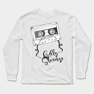 Good Vibes Billy Strings // Retro Ribbon Cassette Long Sleeve T-Shirt